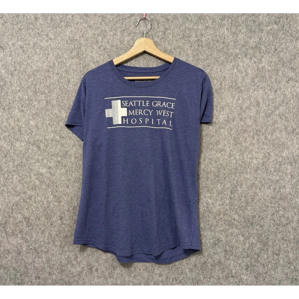 Grey's Anatomy Seattle Grace Mercy West Hospital Tee Ripple Junction Womens Sz L